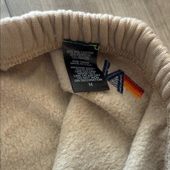 Aviator Nation BOLT 4 Sweatpants in Sand Beige and Neon Pink. New without tags - Picture 7 of 11